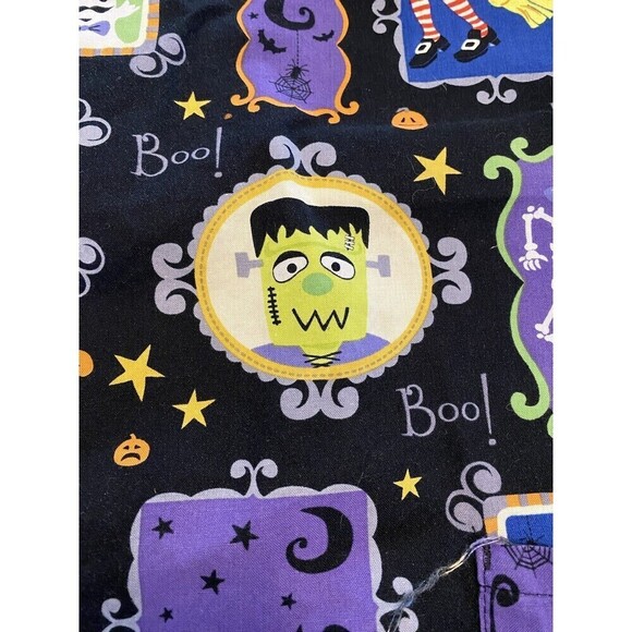SB Scrubs Womens Halloween Scrub Top Size XL Short Sleeve Pockets - Picture 10 of 12